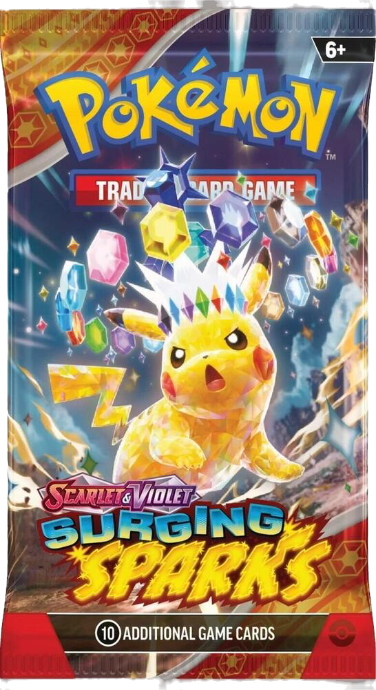 Surging Sparks Booster Pack (SV08) - Pokémon Trading Card Game image 0