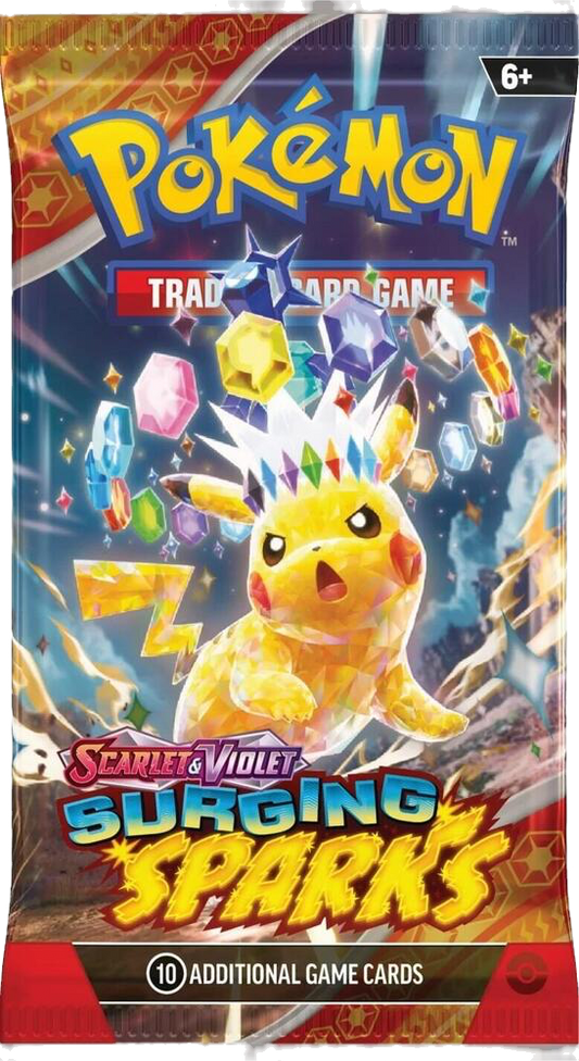 Surging Sparks Booster Pack (SV08) - Pokémon Trading Card Game image 0