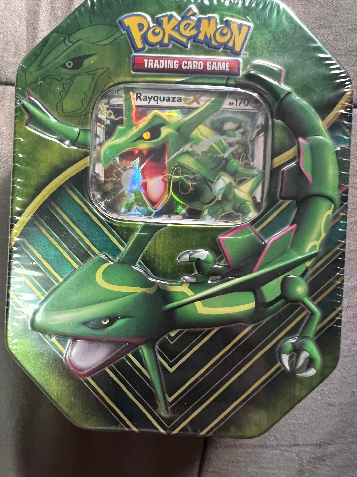 2017 Pokémon Battle Origins RAYQUAZA EX TIN