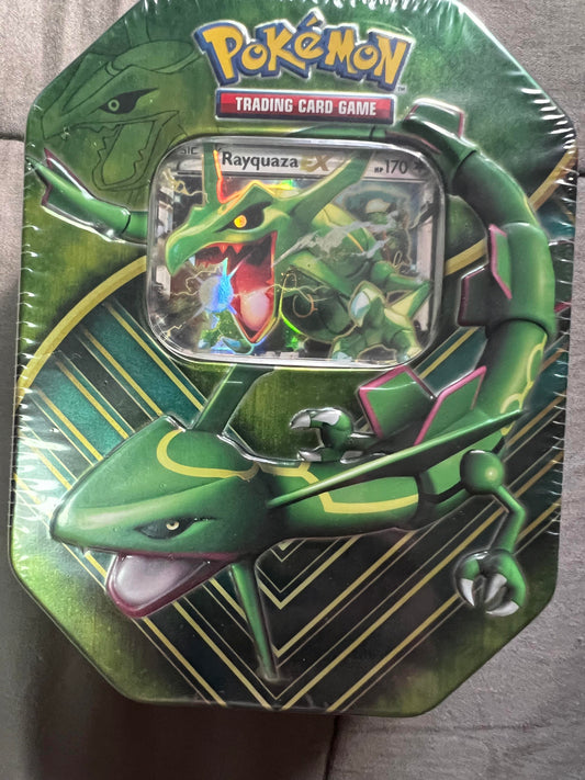 2017 Pokémon Battle Origins RAYQUAZA EX TIN
