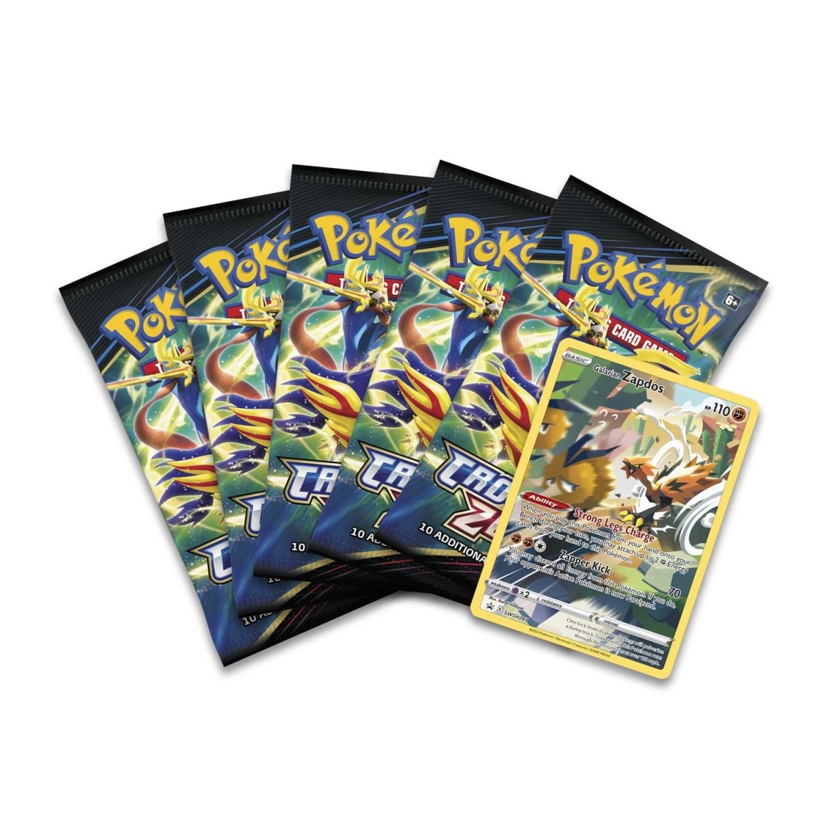 Crown Zenith Tin (5 Packs) [Galarian Zapdos]