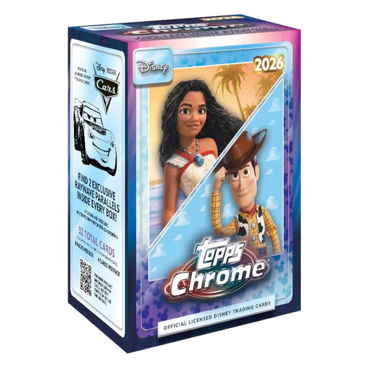 2026 Topps Chrome Disney - Factory Sealed - Value Box